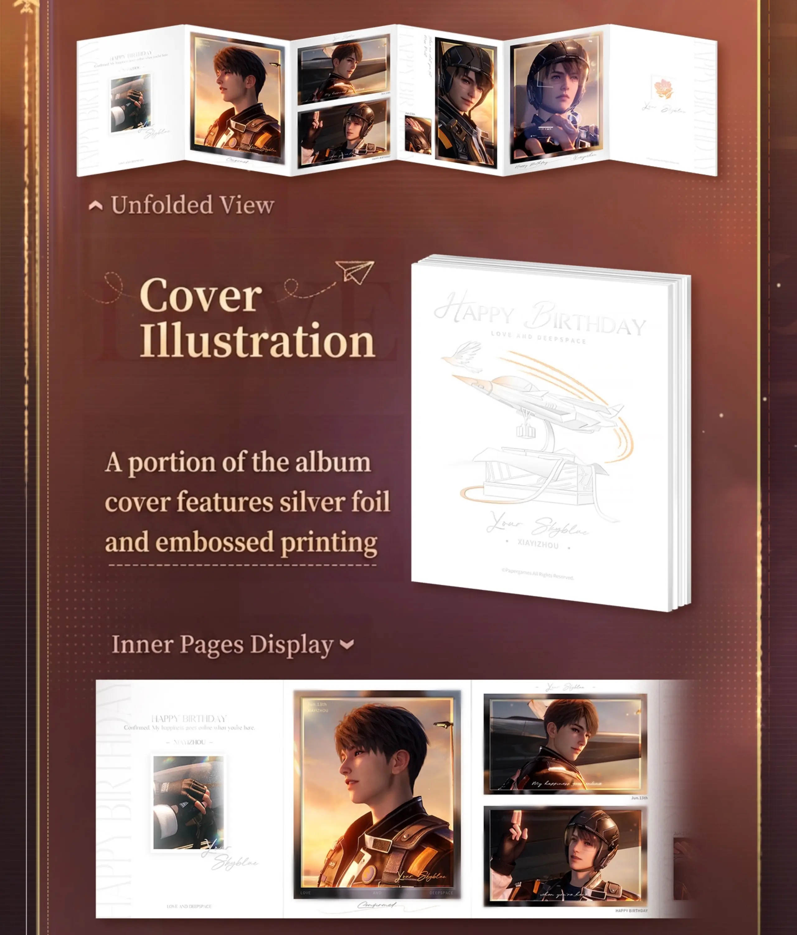 Caleb Photo Card Set - Your Skyblue Love And Deepspace Caleb Photo Card Set Your Skyblue Content 2