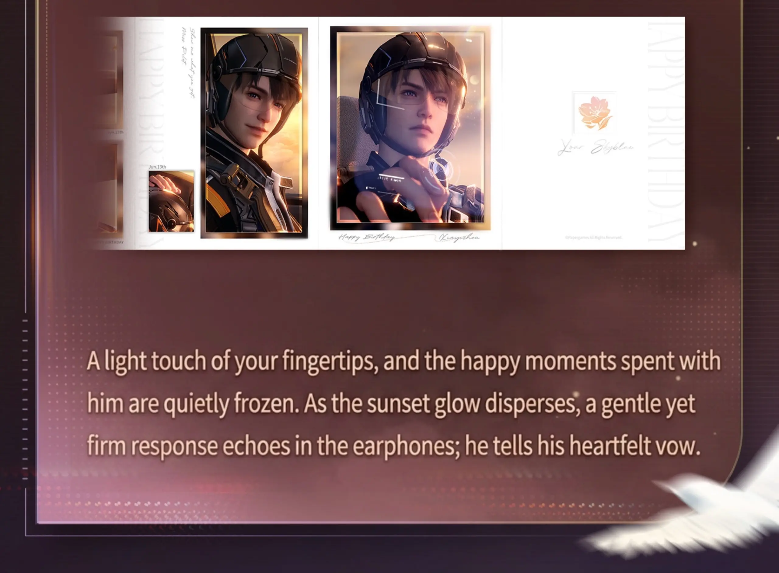 Caleb Photo Card Set - Your Skyblue Love And Deepspace Caleb Photo Card Set Your Skyblue Content 3