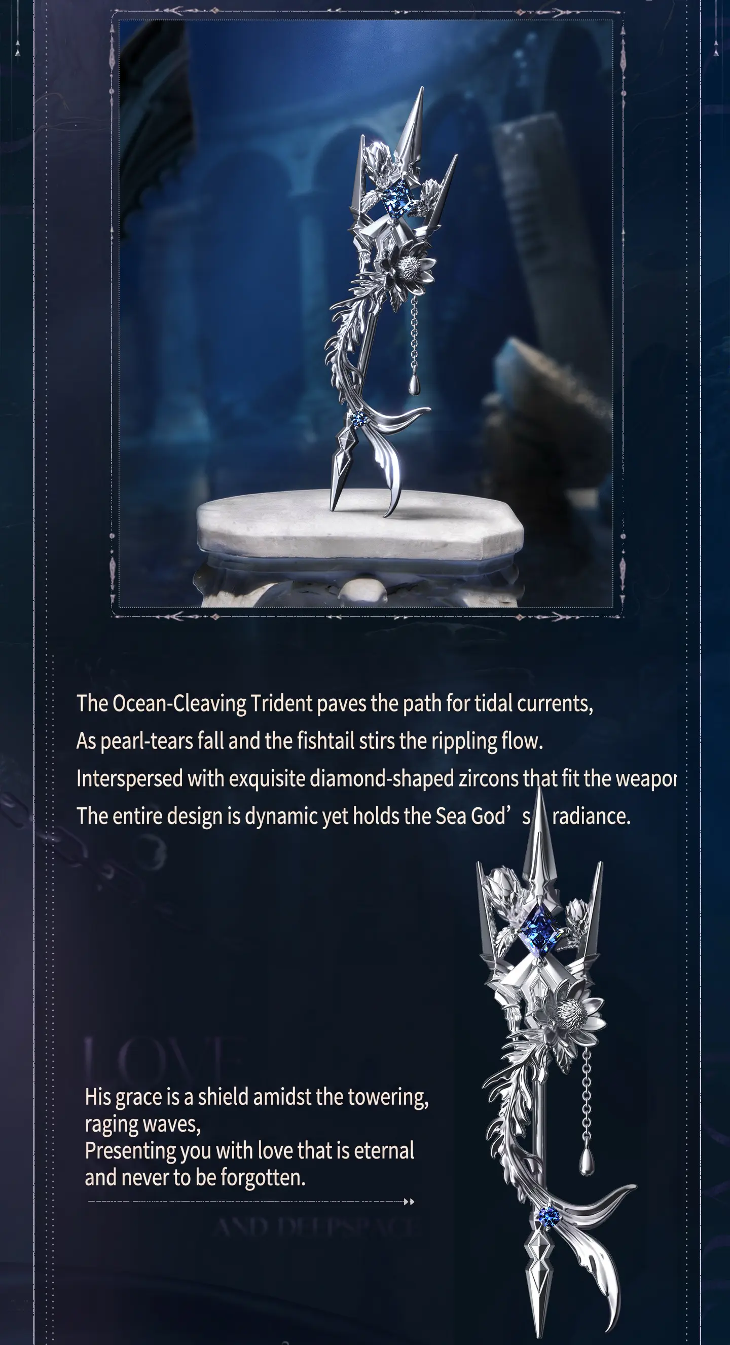Rafayel Shawl Clip - Lemurian Sea God Love And Deepspace Rafayel Shawl Clip Lemurian Sea God Content 3