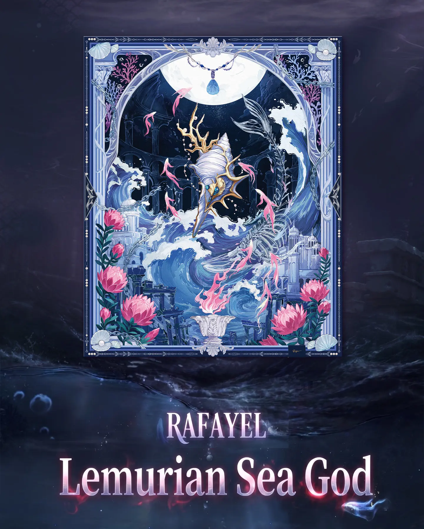 Rafayel Shawl - Lemurian Sea God Love And Deepspace Rafayel Shawl Lemurian Sea God Content 1