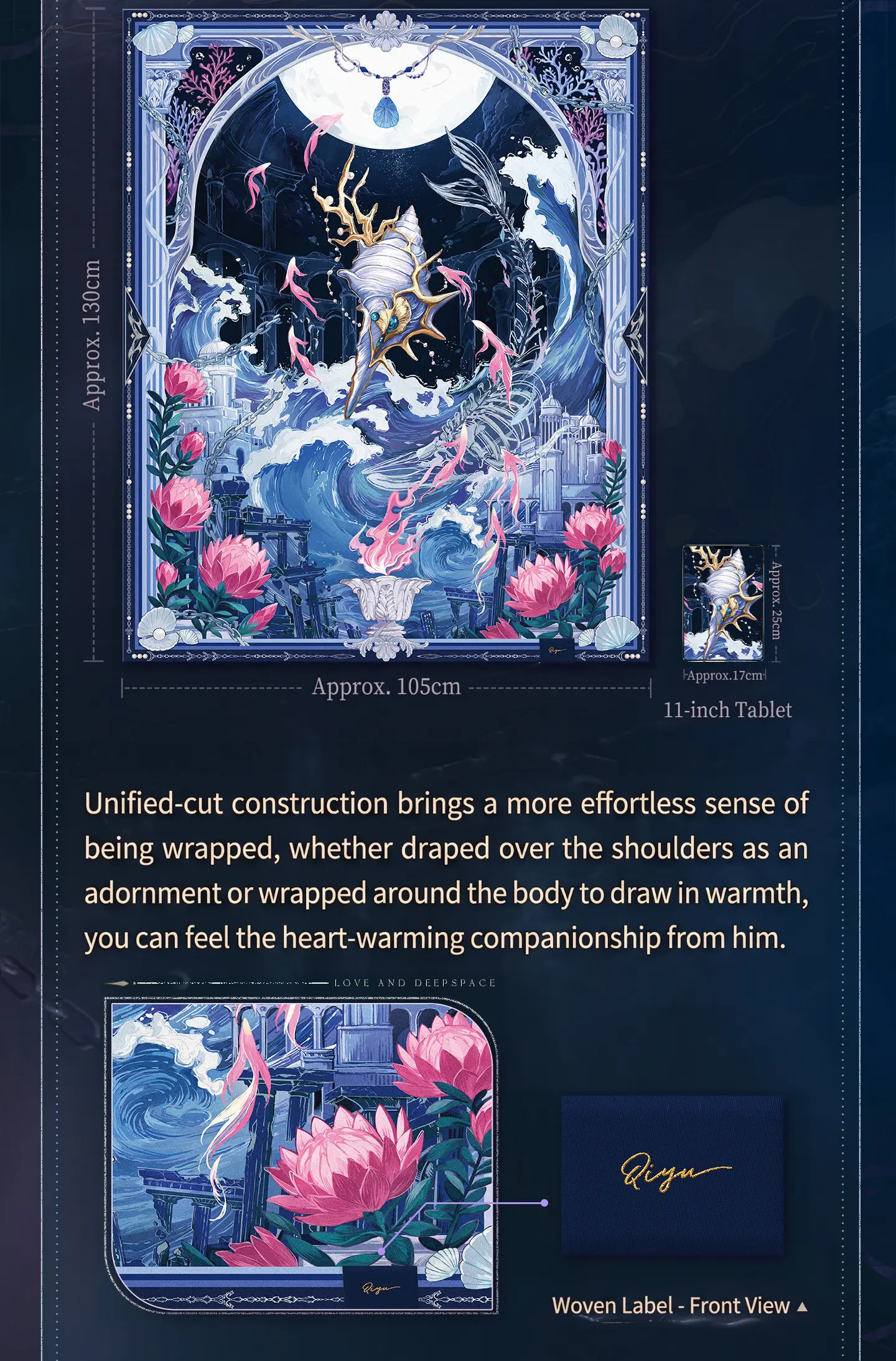 Rafayel Shawl - Lemurian Sea God Love And Deepspace Rafayel Shawl Lemurian Sea God Content 3