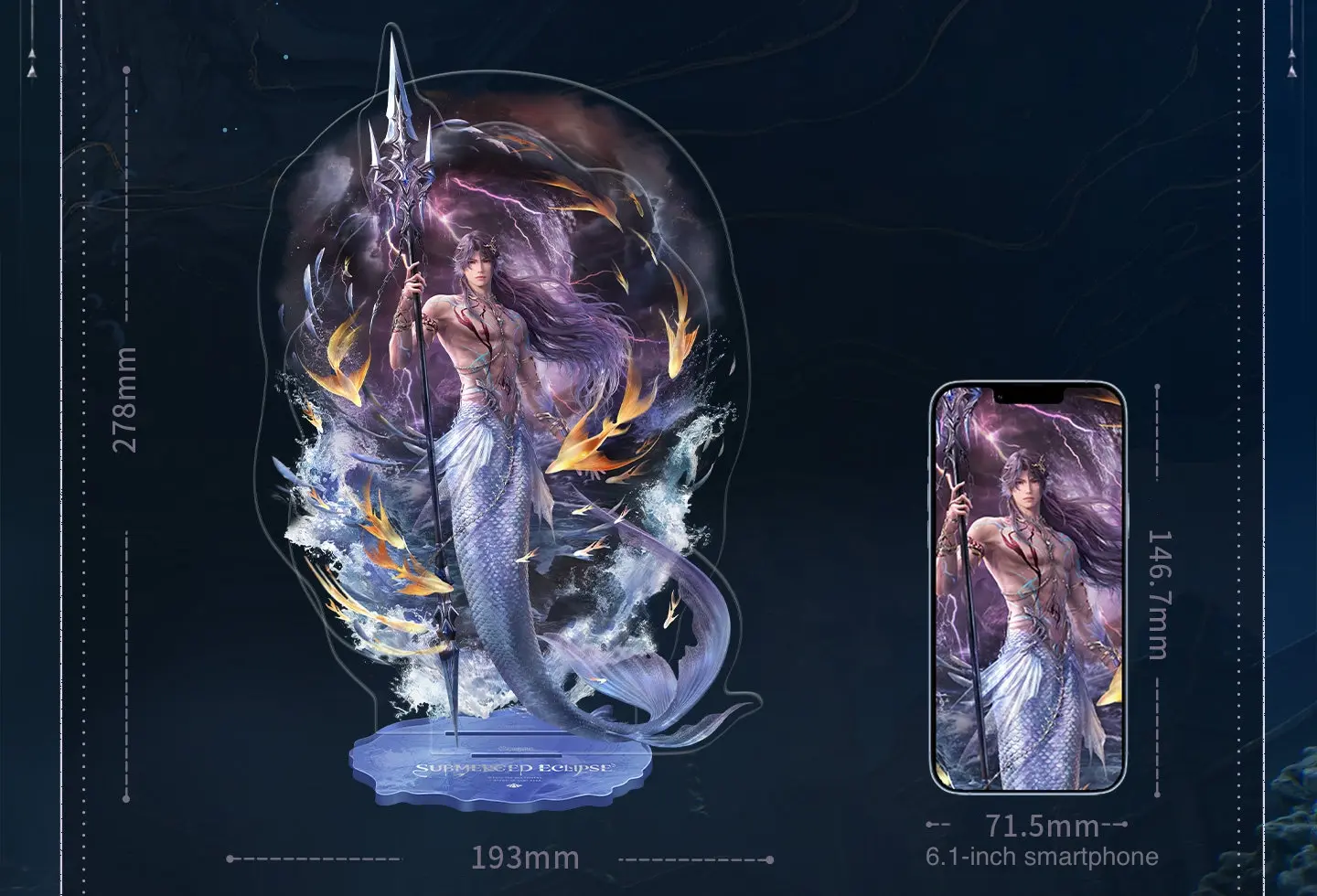 Rafayel Standee - Lemurian Sea God Love And Deepspace Rafayel Standee Lemurian Sea God Content 1