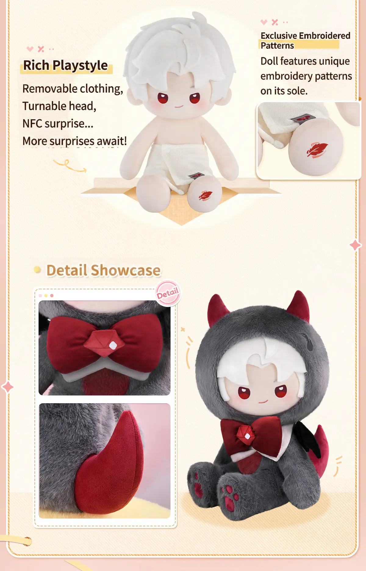 Sylus 40Cm Large Doll - Fluffy Party Love And Deepspace Sylus 40Cm Large Doll Fluffy Party Content 2