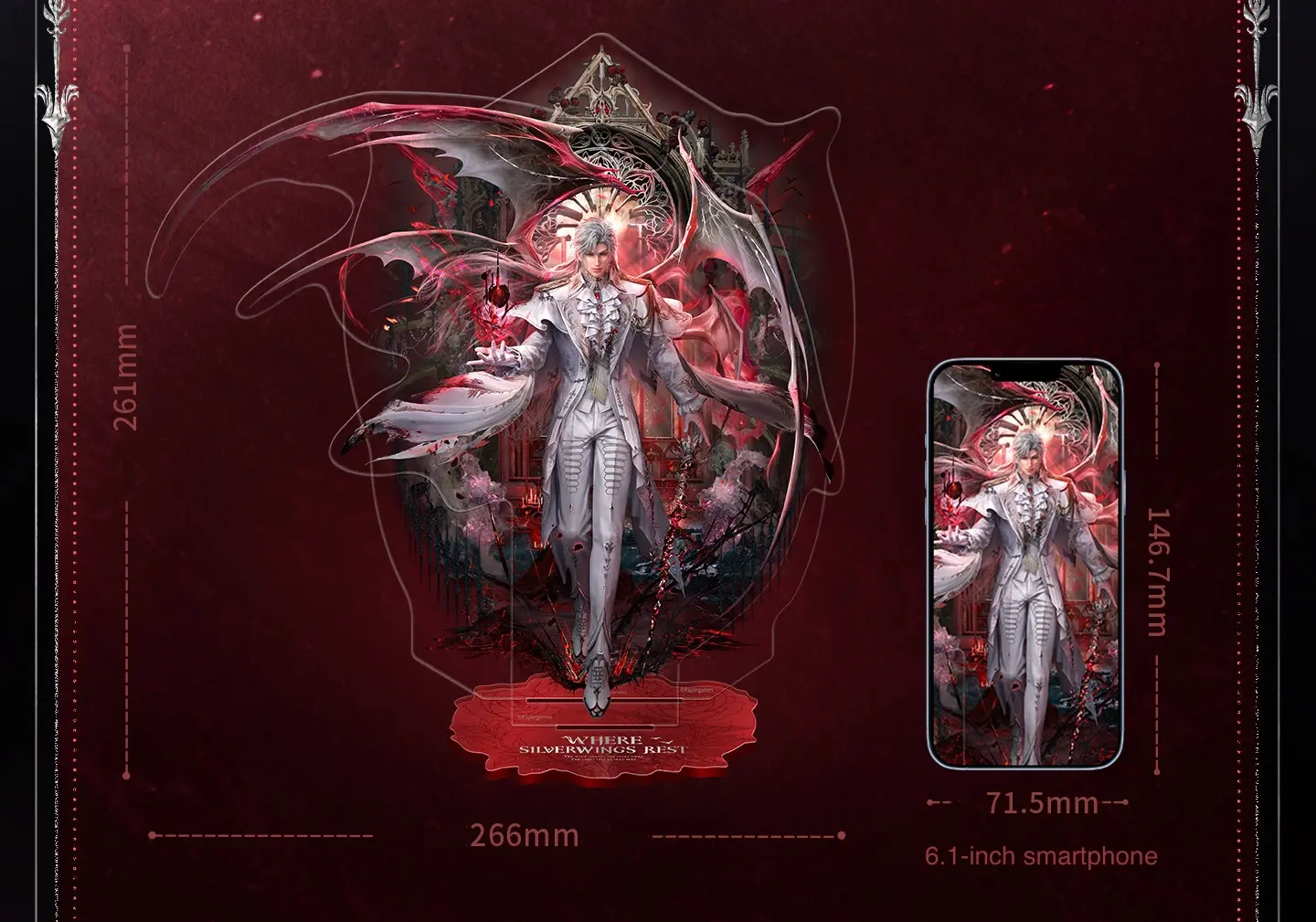Sylus Standee - Silverwing Fiend Love And Deepspace Sylus Standee Silverwing Fiend Content 1