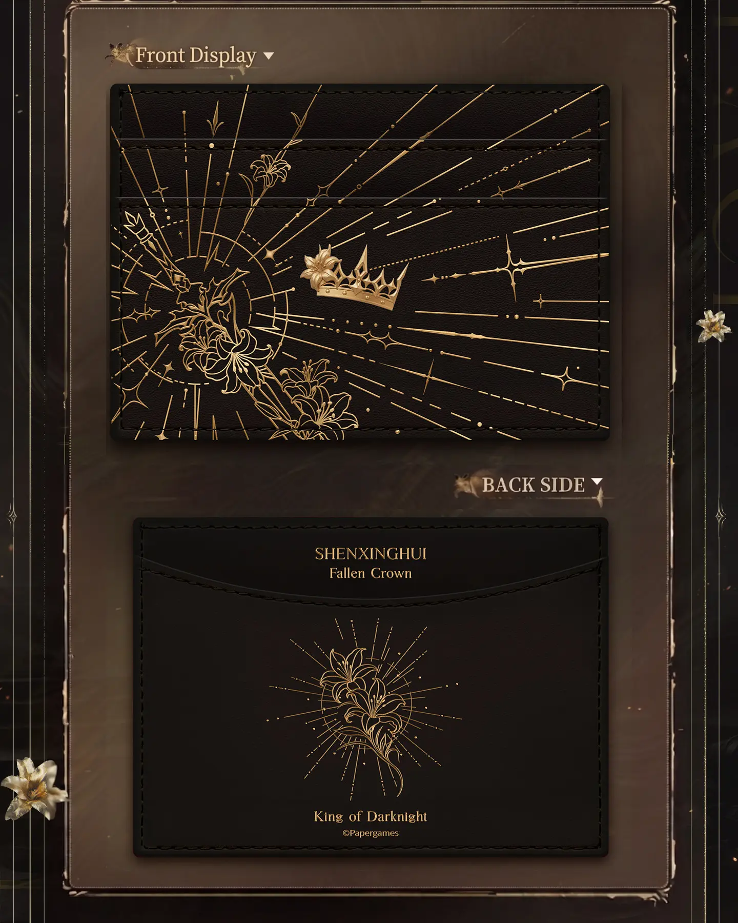Xavier Card Holder - King Of Darknight Love And Deepspace Xavier Card Holder King Of Darknight Content 3