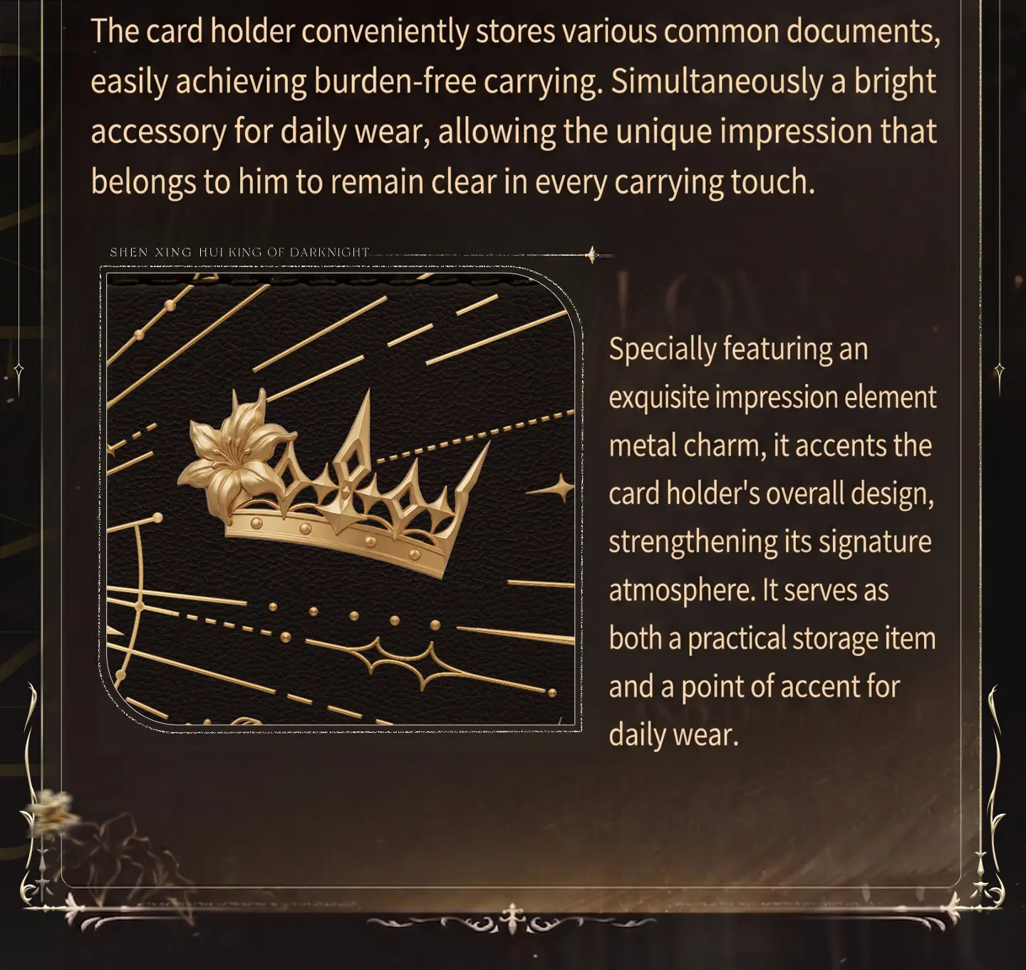 Xavier Card Holder - King Of Darknight Love And Deepspace Xavier Card Holder King Of Darknight Content 4