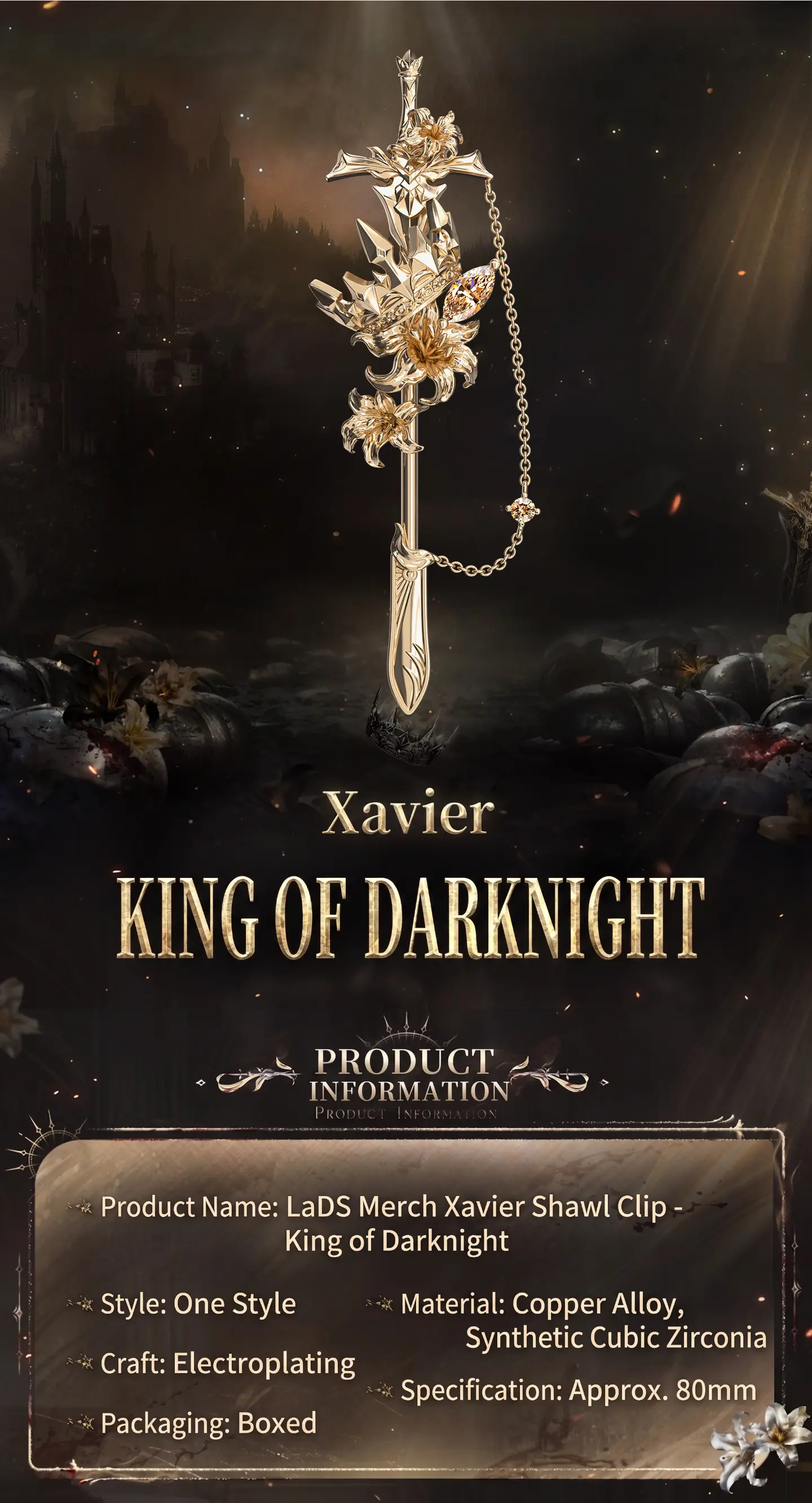 Xavier Shawl Clip - King Of Darknight Love And Deepspace Xavier Shawl Clip King Of Darknight Content 1