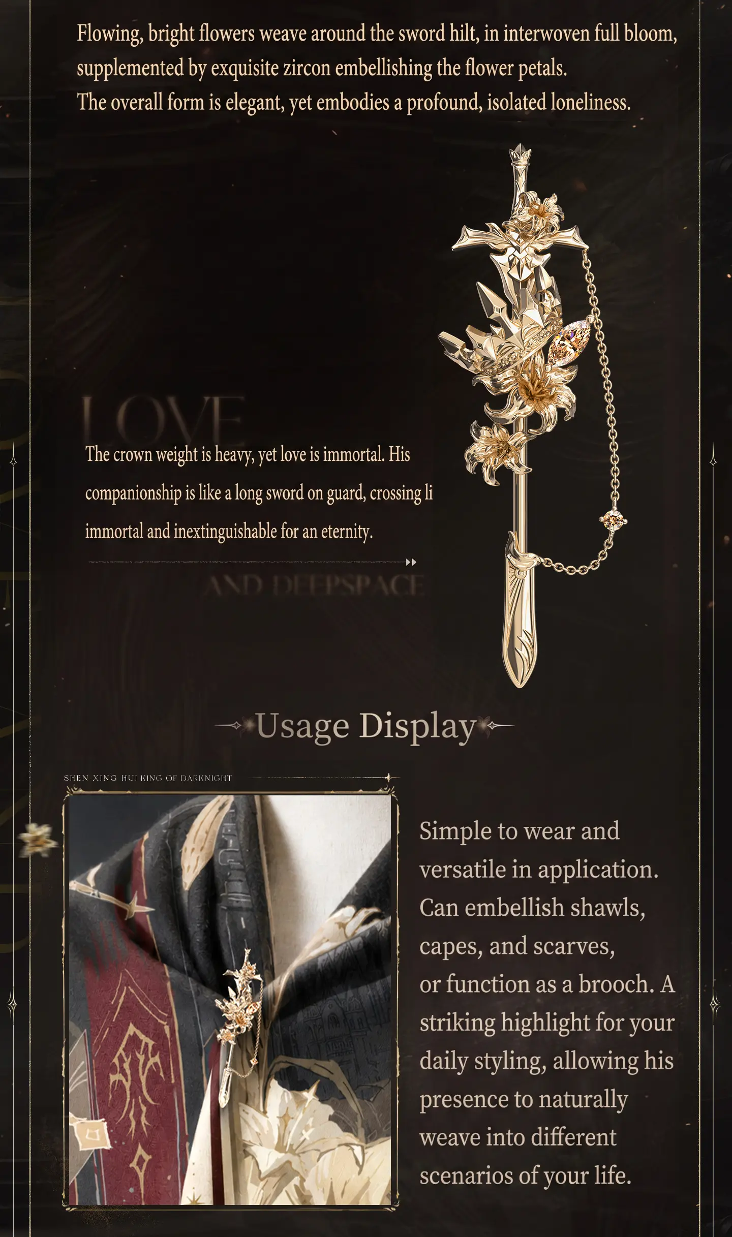 Xavier Shawl Clip - King Of Darknight Love And Deepspace Xavier Shawl Clip King Of Darknight Content 3
