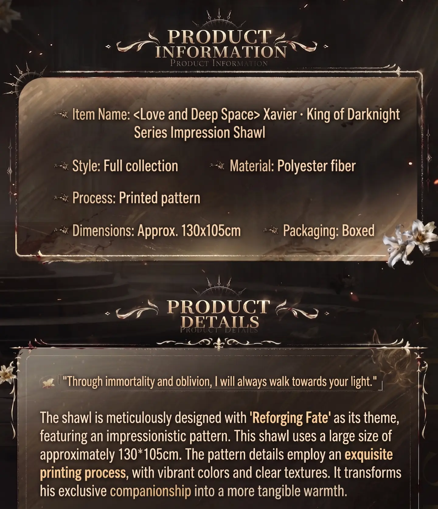 Xavier Shawl - King Of Darknight Love And Deepspace Xavier Shawl King Of Darknight Content 2