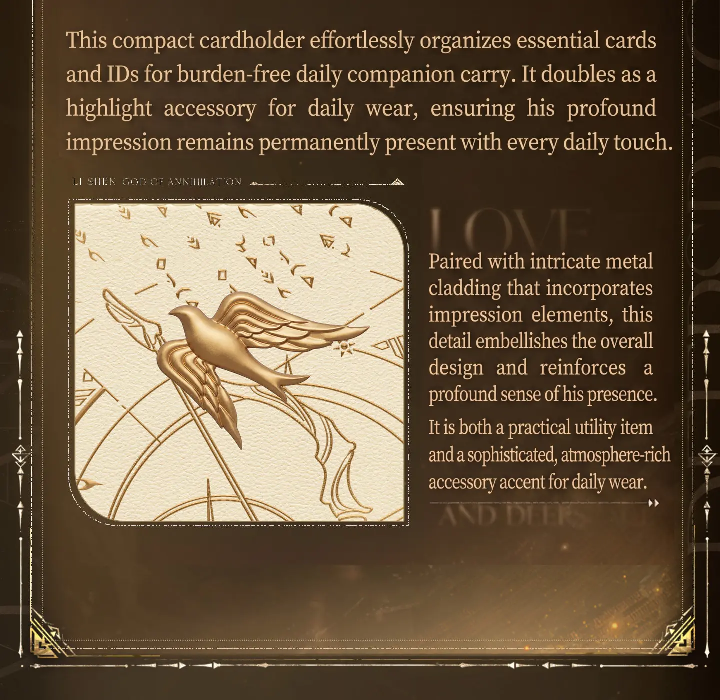 Zayne Card Holder - God Of Annihilation Love And Deepspace Zayne Card Holder God Of Annihilation Content 4