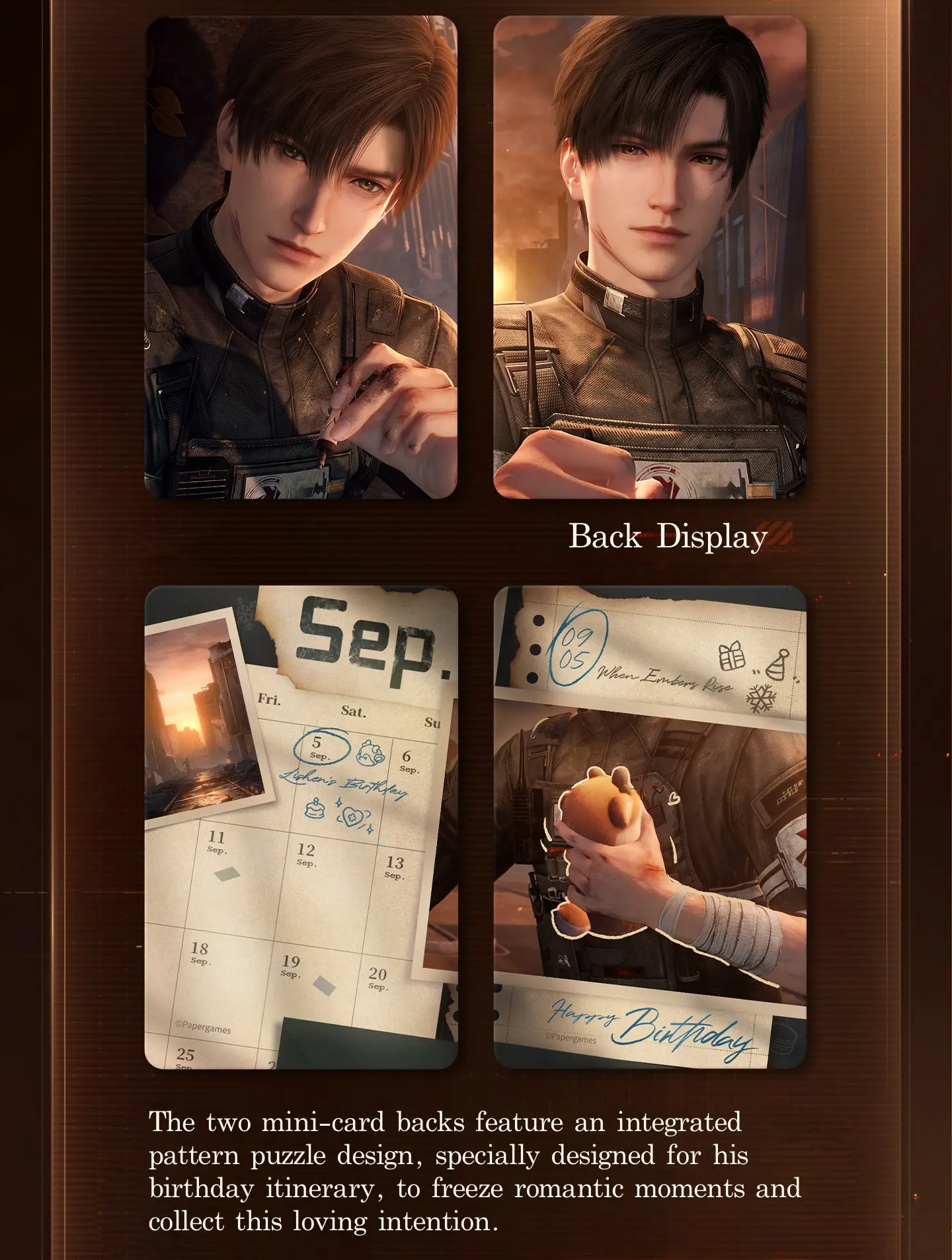 Zayne Mini Card - When Embers Rise-2026 Love And Deepspace Zayne Mini Card When Embers Rise 2026 Content 1