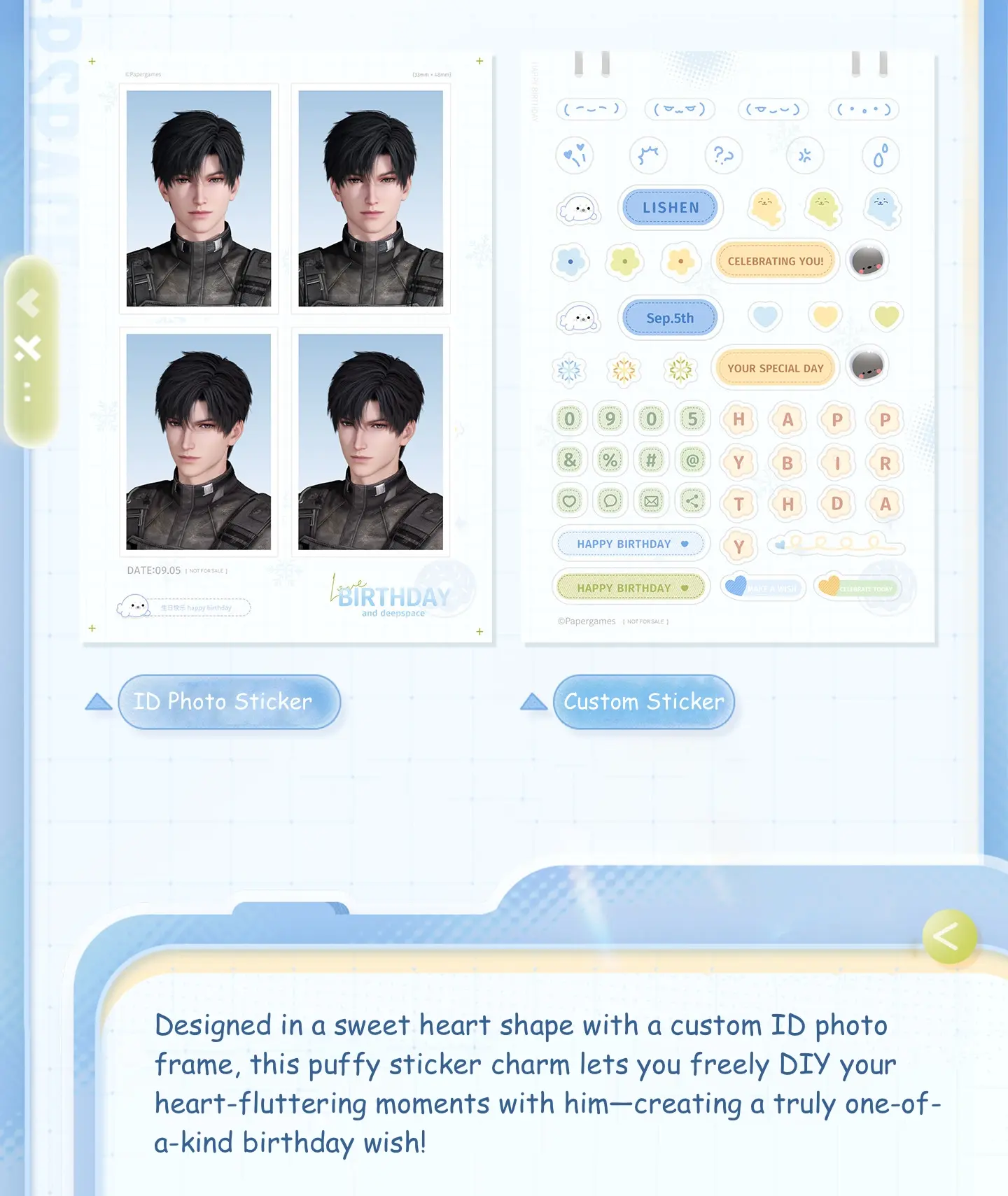Zayne Photo Id Stickers - Zayne Birthday 2026 Love And Deepspace Zayne Photo Id Stickers Zayne Birthday 2026 Content 2