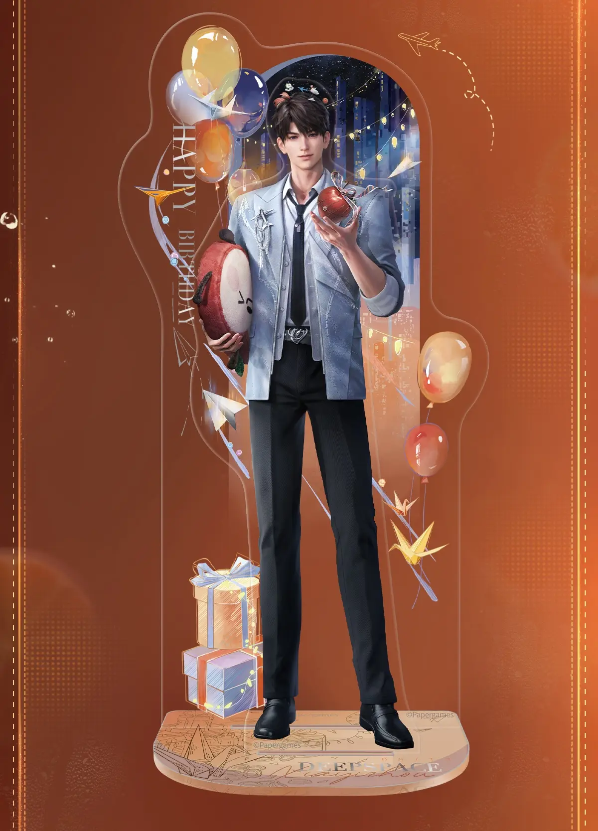 Caleb Acrylic Standee - Caleb Birthday Love And Deepspace Caleb Acrylic Standee Caleb Birthday Content 1
