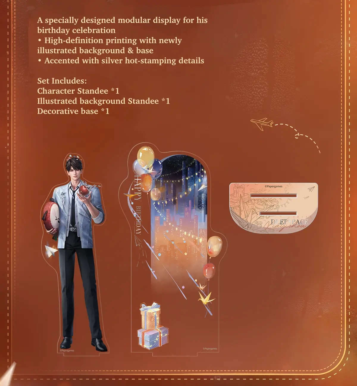 Caleb Acrylic Standee - Caleb Birthday Love And Deepspace Caleb Acrylic Standee Caleb Birthday Content 2