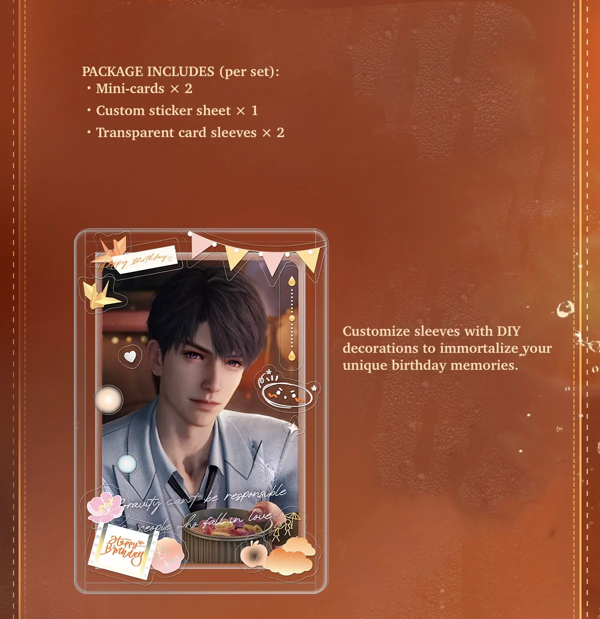 Caleb Mini Card - Caleb Birthday Love And Deepspace Caleb Mini Card Caleb Birthday Content 3