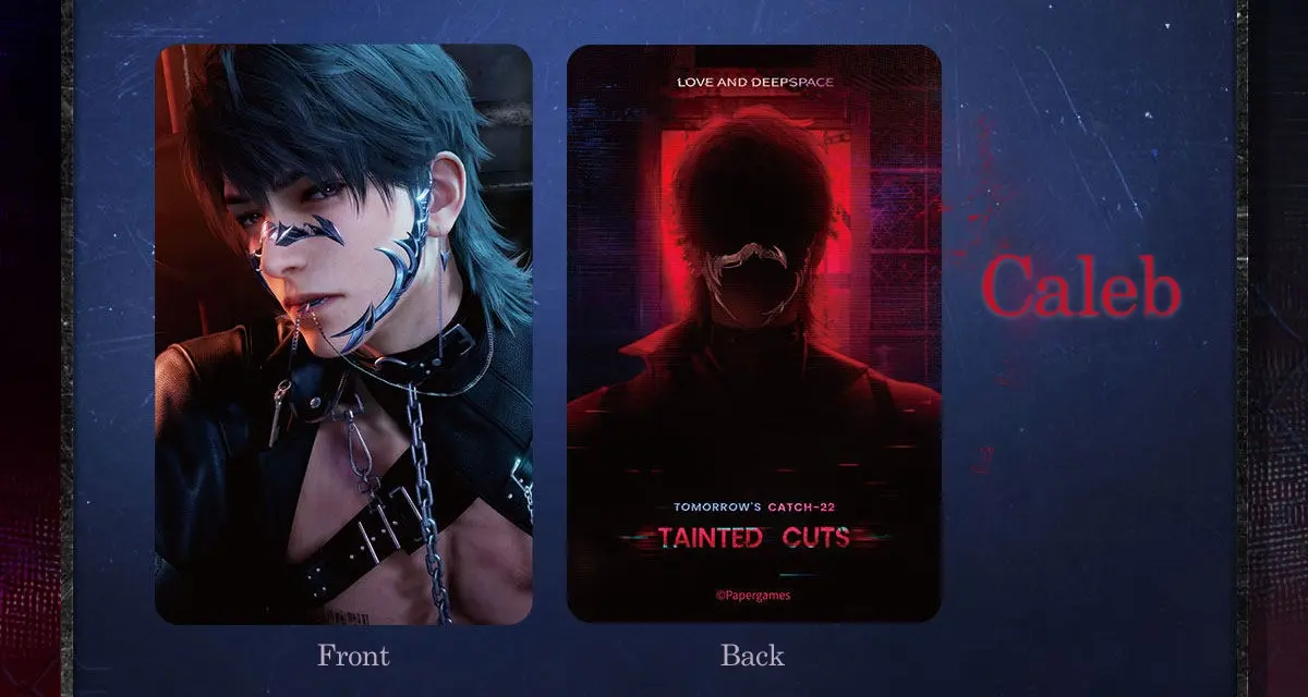 Caleb Mini Card - Tainted Cuts Love And Deepspace Caleb Mini Card Tainted Cuts Content 1