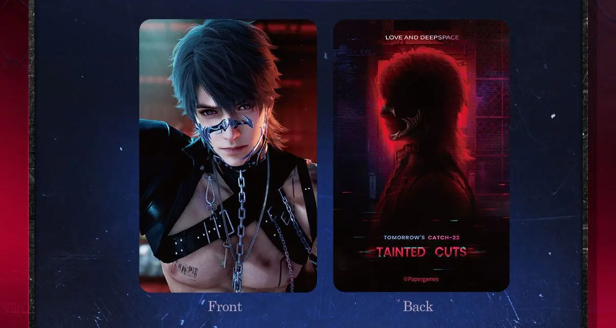 Caleb Mini Card - Tainted Cuts Love And Deepspace Caleb Mini Card Tainted Cuts Content 2