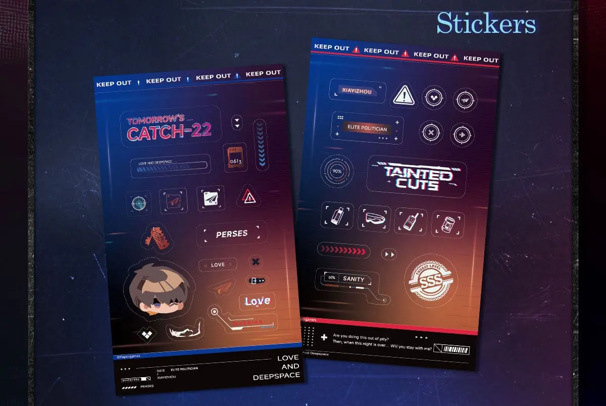 Caleb Mini Card - Tainted Cuts Love And Deepspace Caleb Mini Card Tainted Cuts Content 4