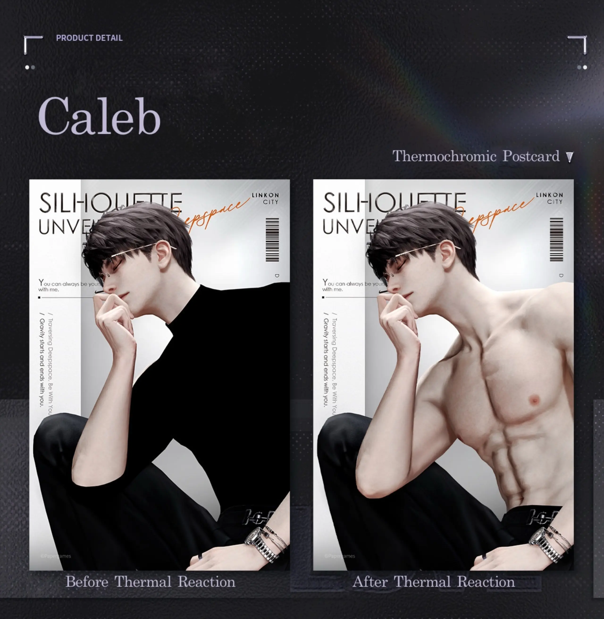 Caleb Peel Off Photo Card - Blazing Portrait Love And Deepspace Caleb Peel Off Photo Card Blazing Portrait Content 1