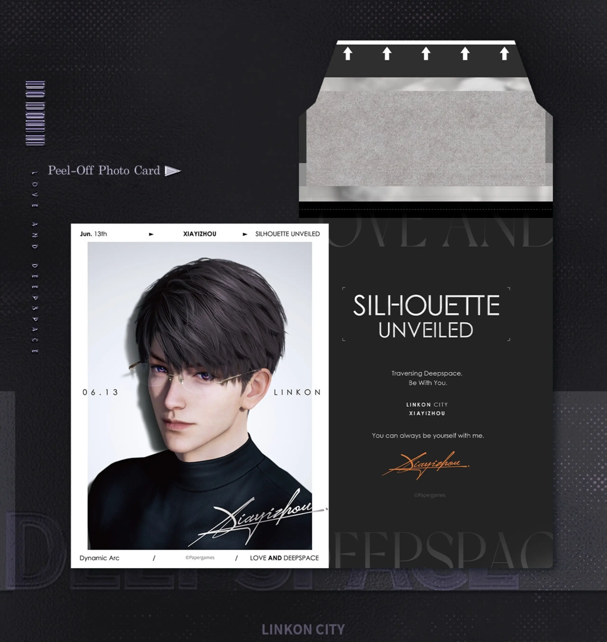 Caleb Peel Off Photo Card - Blazing Portrait Love And Deepspace Caleb Peel Off Photo Card Blazing Portrait Content 2