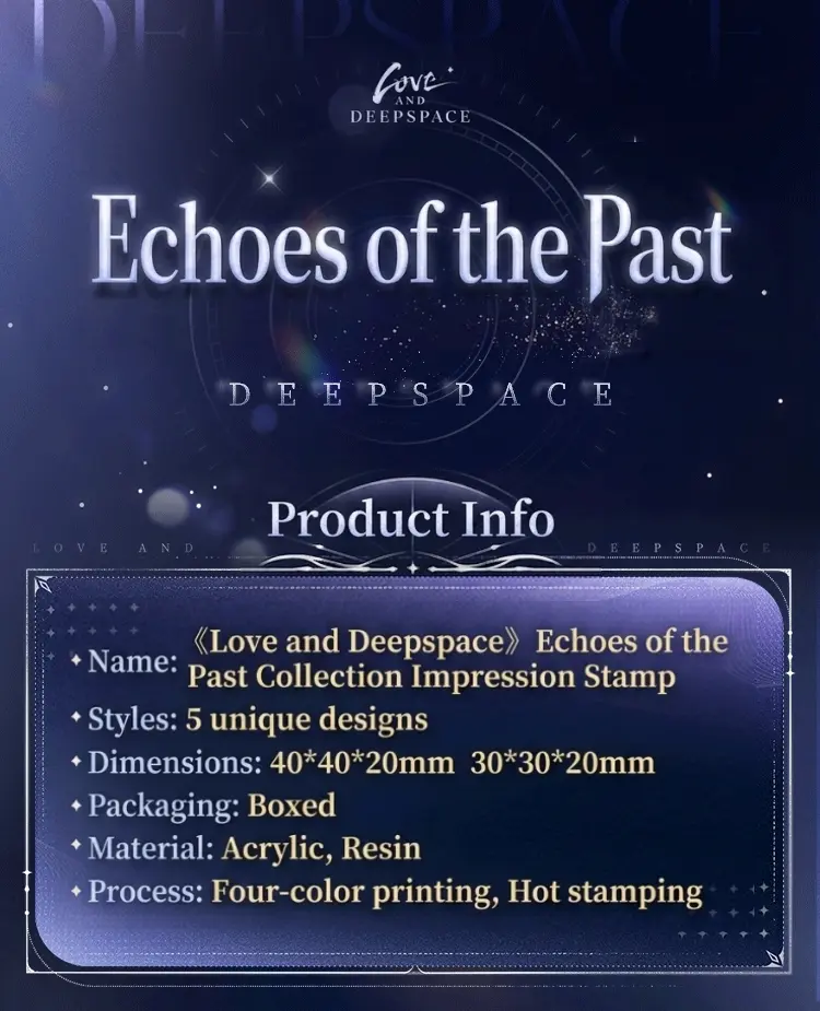 Caleb Stamp Set - Echoes Of The Past Love And Deepspace Caleb Stamp Set Echoes Of The Past Content 1