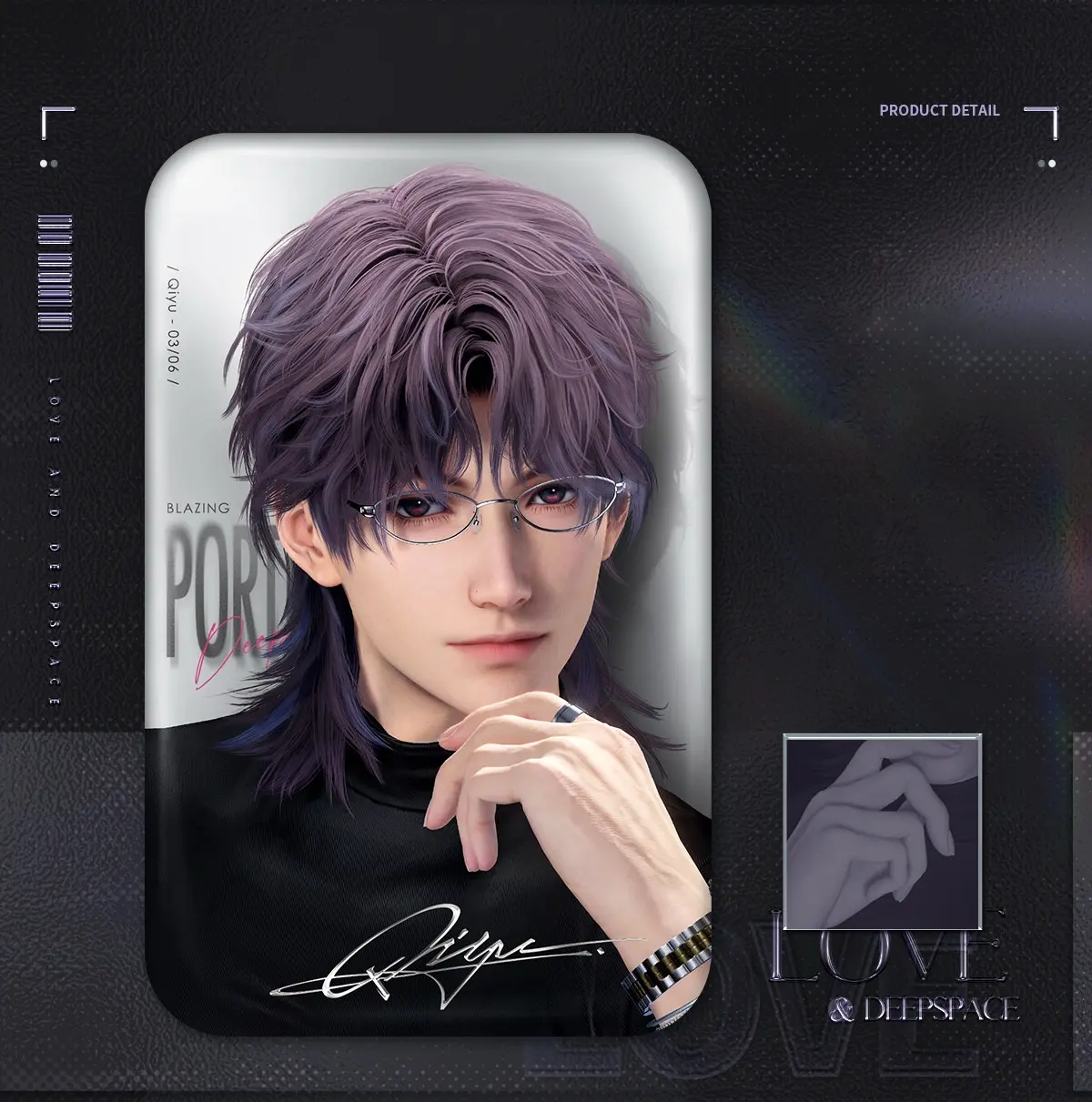 Rafayel Badge - Blazing Portrait Love And Deepspace Rafayel Badge Blazing Portrait Content 1