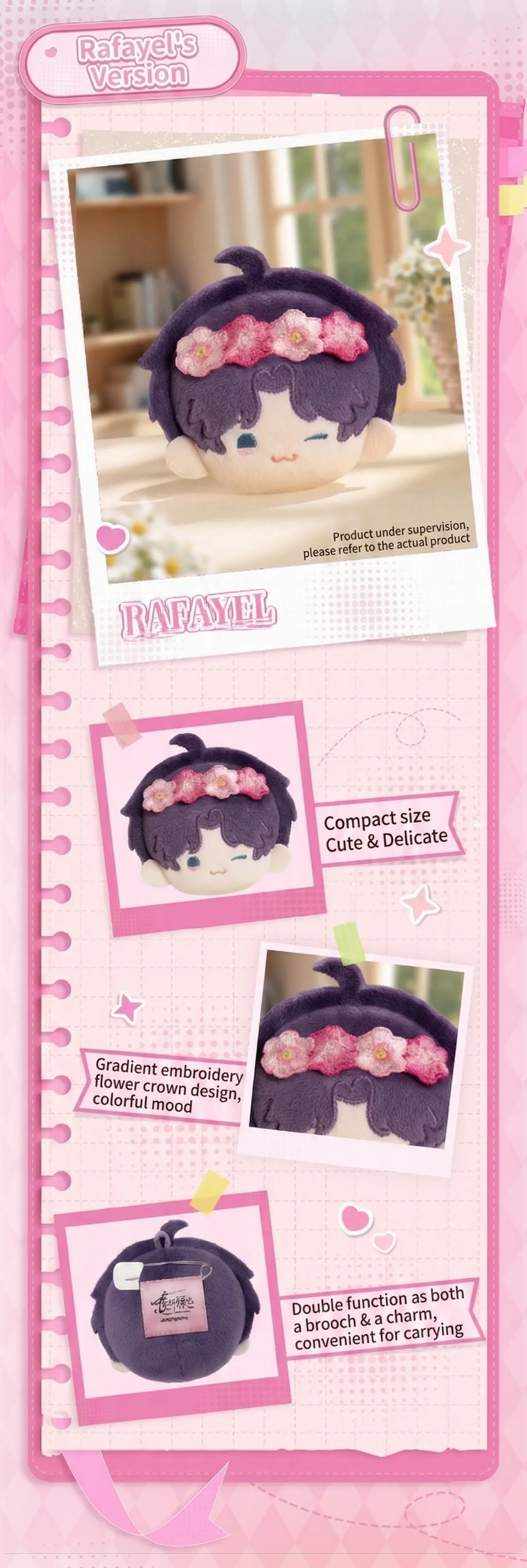 Rafayel Brooch - Daily Along Love And Deepspace Rafayel Brooch Daily Along Content 1