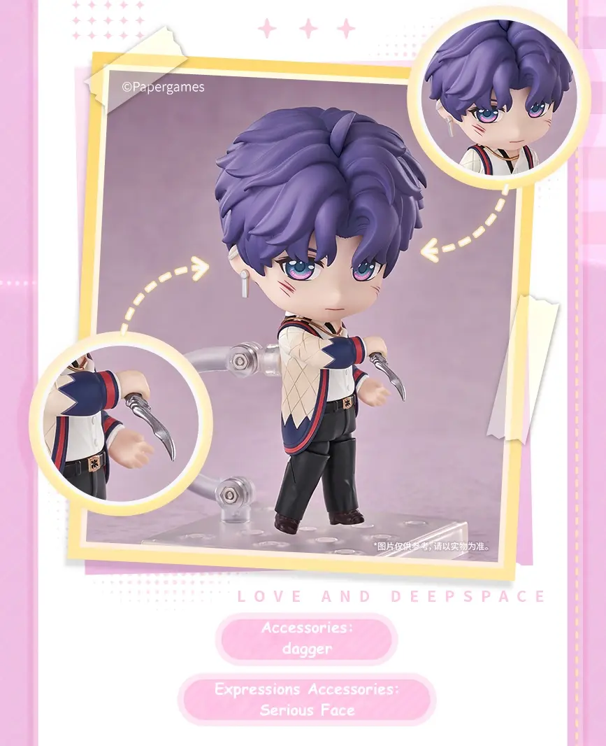 Rafayel Clay Figure - Q Version love and deepspace rafayel clay figure q version content 2