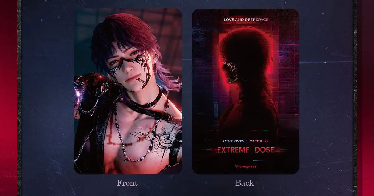 Rafayel Mini Card - Extreme Dose Love And Deepspace Rafayel Mini Card Extreme Dose Content 2