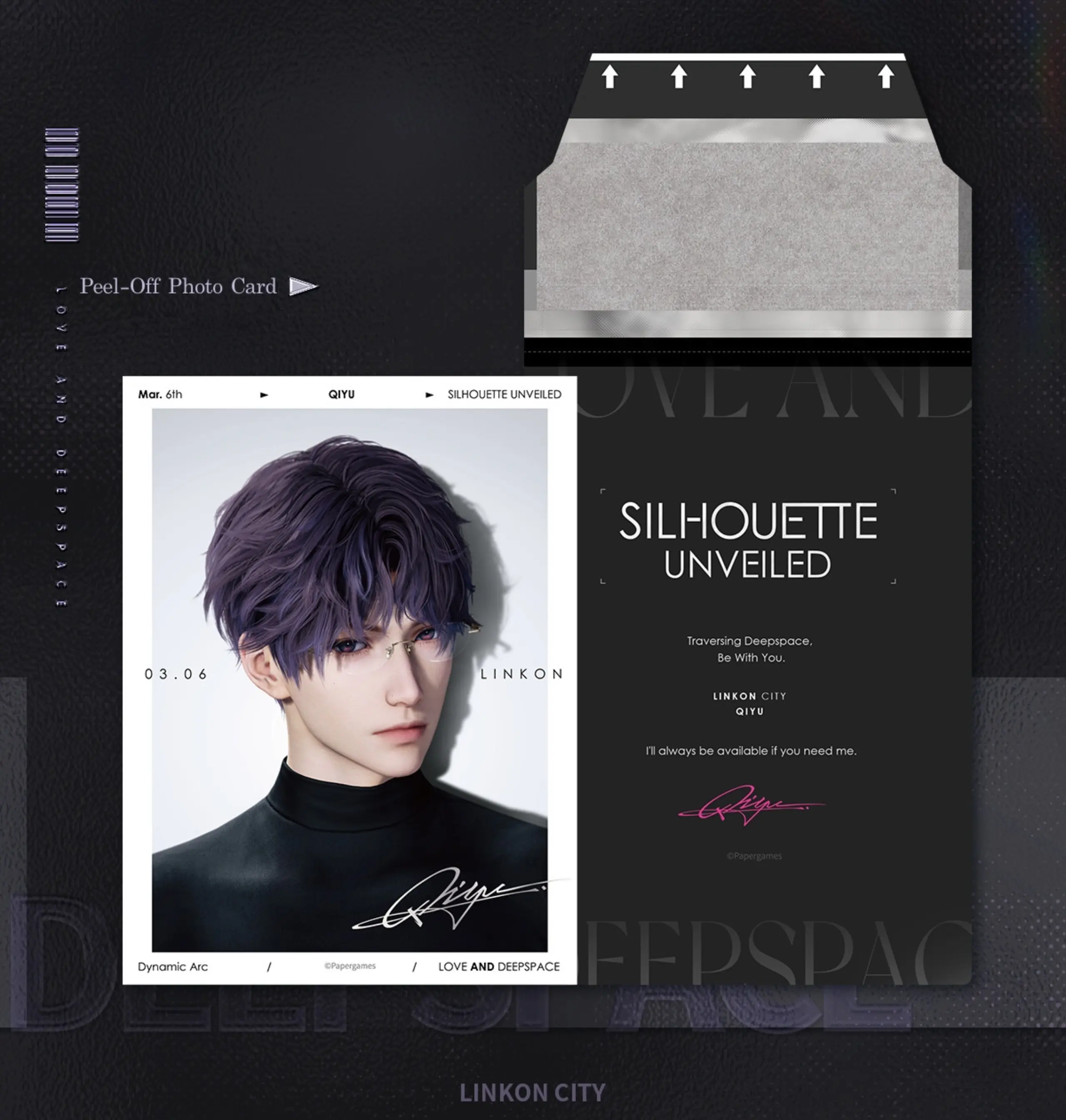 Rafayel Peel Off Photo Card - Blazing Portrait Love And Deepspace Rafayel Peel Off Photo Card Blazing Portrait Content 2