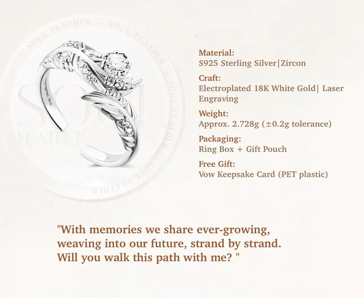 Sylus Custom Ring - Soul Feather 5 Sylus Custom Ring - Soul Feather Love And Deepspace Sylus Custom Ring Soul Feather Content 1