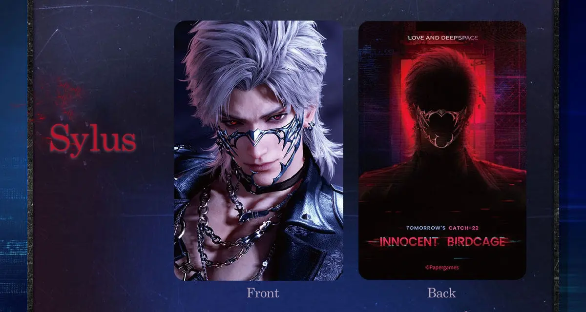 Sylus Mini Card - Innocent Birdcage Love And Deepspace Sylus Mini Card Innocent Birdcage Content 1