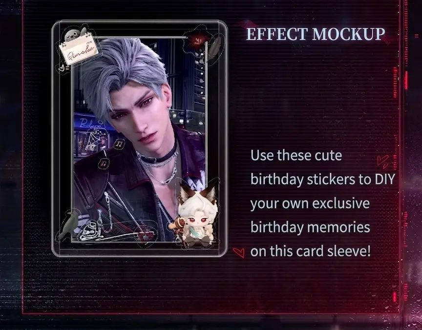 Sylus Mini Card - Rainlit Night Love And Deepspace Sylus Mini Card Rainlit Night Content 4