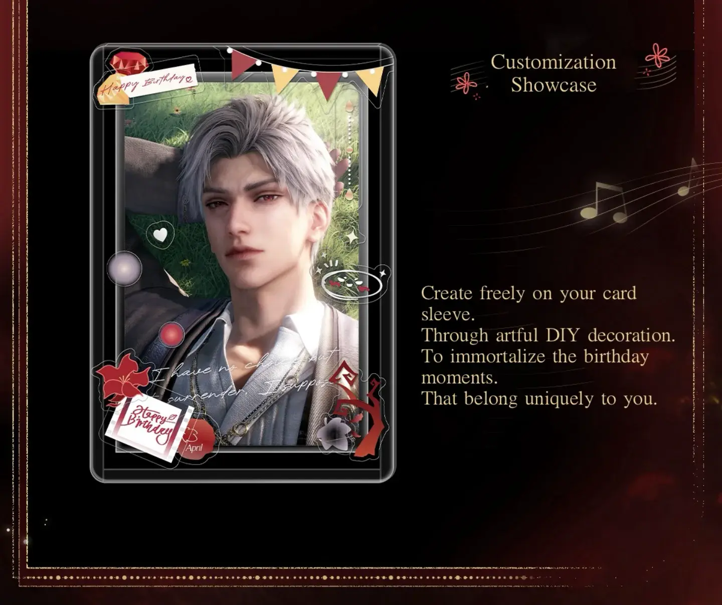 Sylus Mini Card - Sylus Birthday Love And Deepspace Sylus Mini Card Sylus Birthday Content 3