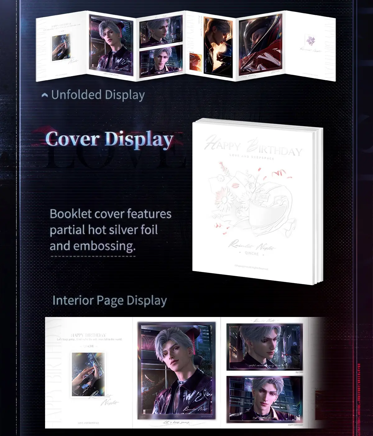 Sylus Photo Card Set - Rainlit Night Love And Deepspace Sylus Photo Card Set Rainlit Night Content 2