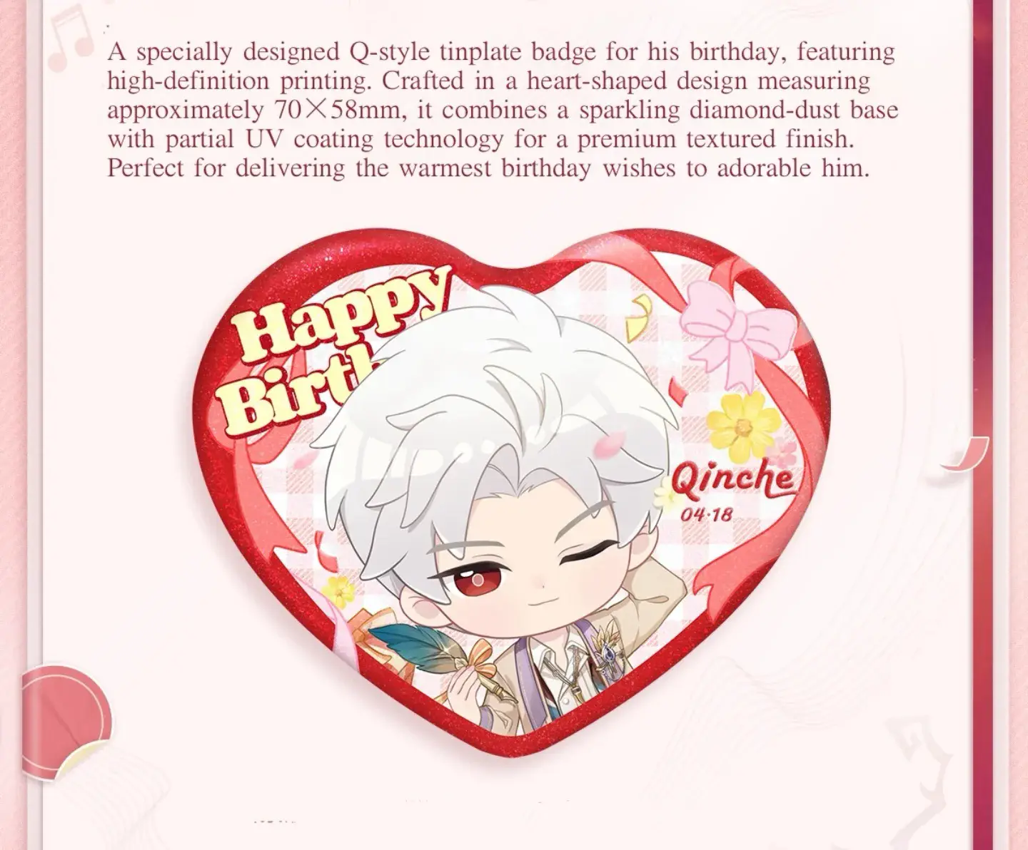 Sylus Q-Badge - Sylus Birthday Love And Deepspace Sylus Q Badge Sylus Birthday Content 1