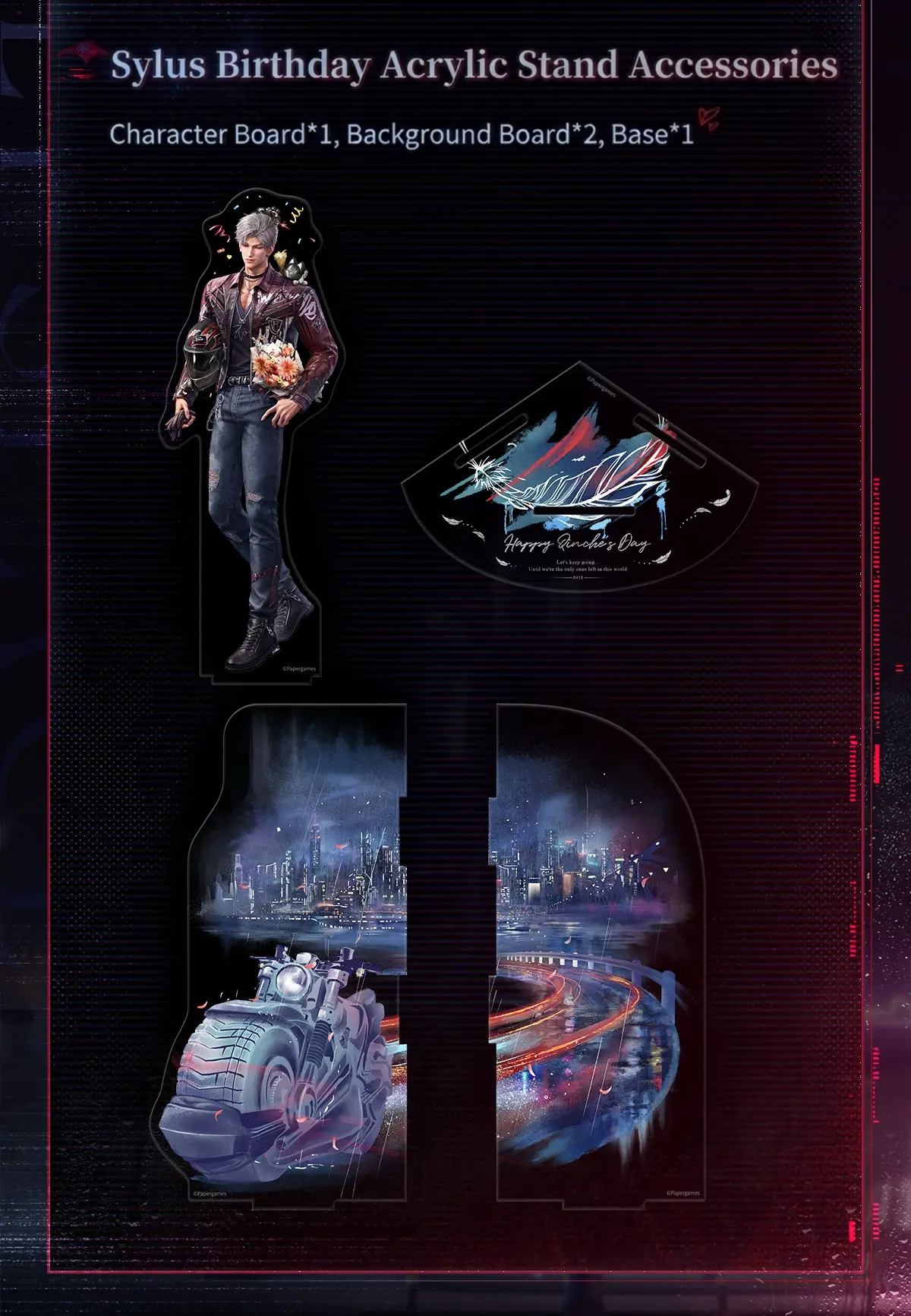 Sylus Standee - Rainlit Night Love And Deepspace Sylus Standee Rainlit Night Content 4