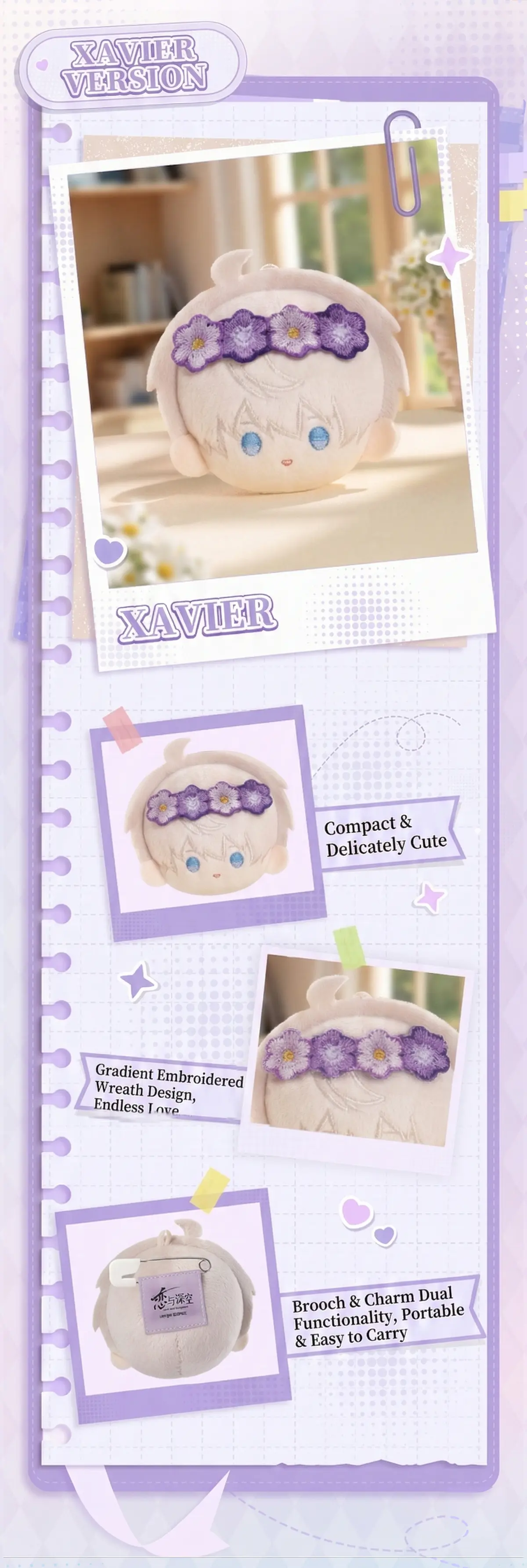 Xavier Brooch - Daily Along Love And Deepspace Xavier Brooch Daily Along Content 1