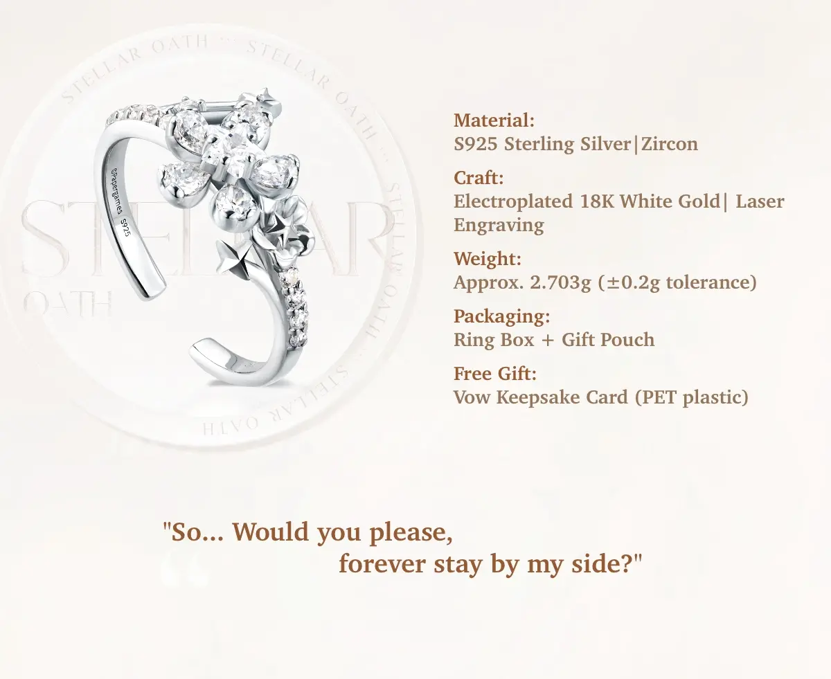 Xavier Custom Ring - Stellar Oath 5 Xavier Custom Ring - Stellar Oath Love And Deepspace Xavier Custom Ring Stellar Oath Content 1