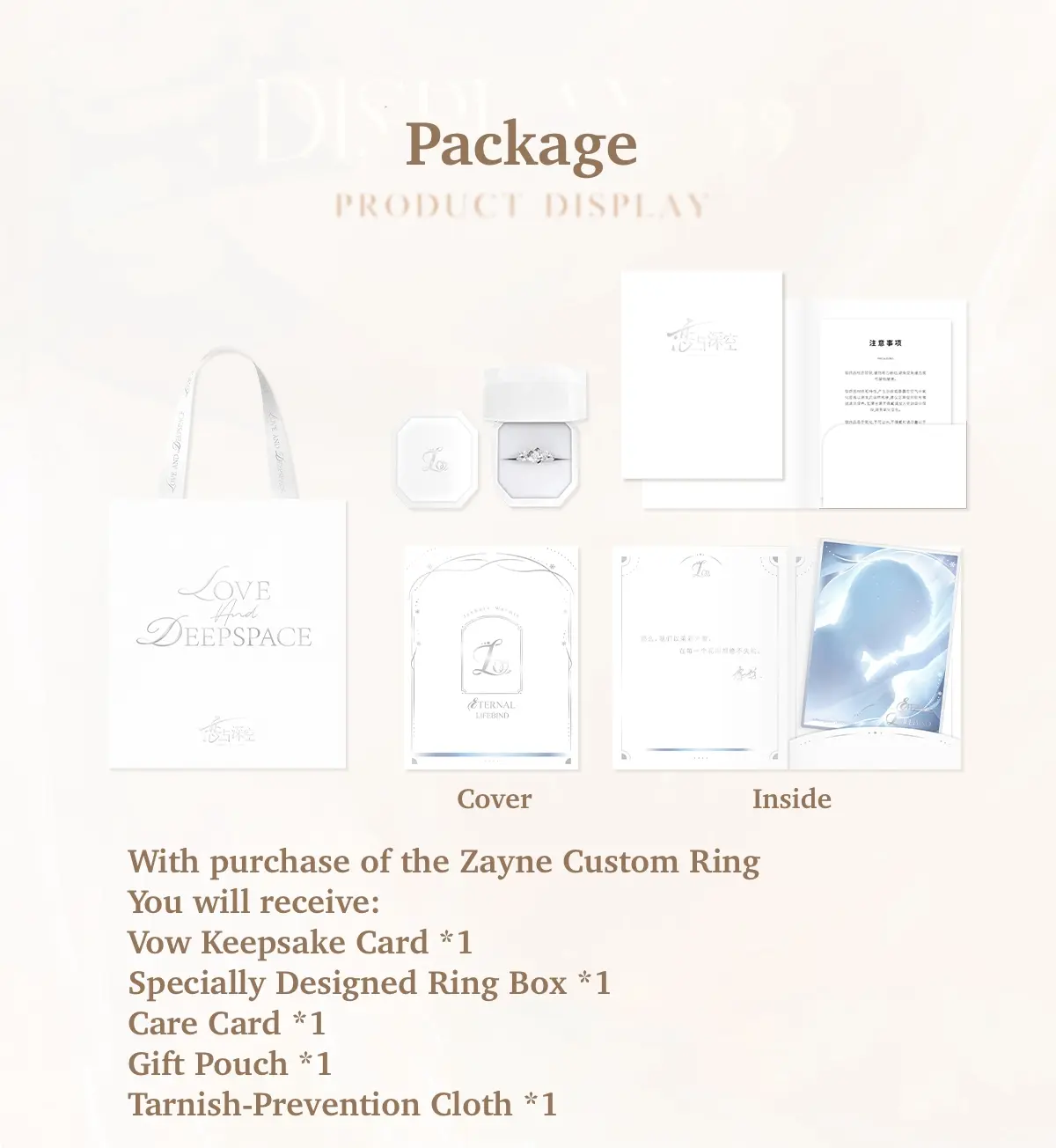 Zayne Custom Ring - Eternal Lifebind 7 Zayne Custom Ring - Eternal Lifebind Love And Deepspace Zayne Custom Ring Eternal Lifebind Content 3