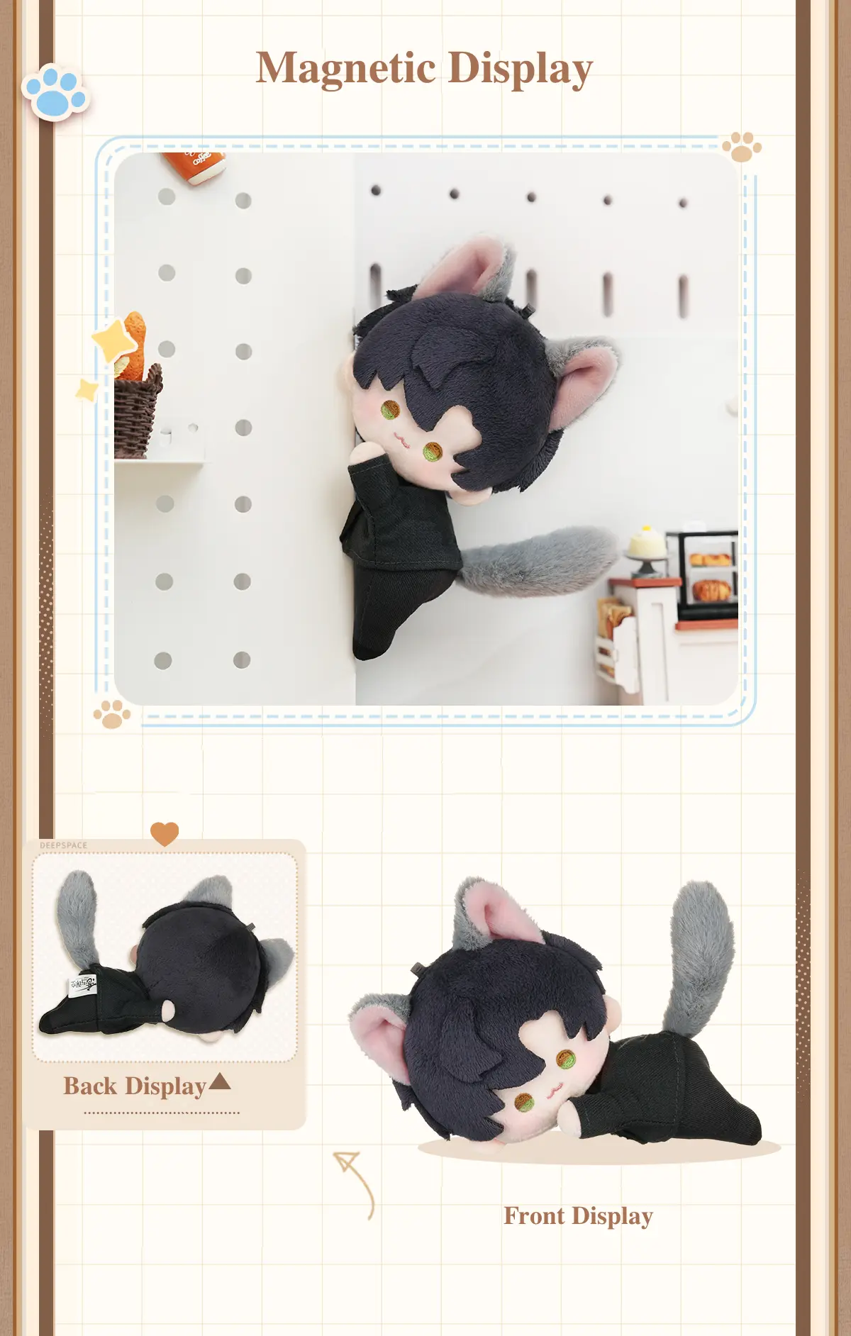 Zayne Magnetic Plush - Cat Adoption Announcement Love And Deepspace Zayne Magnetic Plush Cat Adoption Announcement Content 1