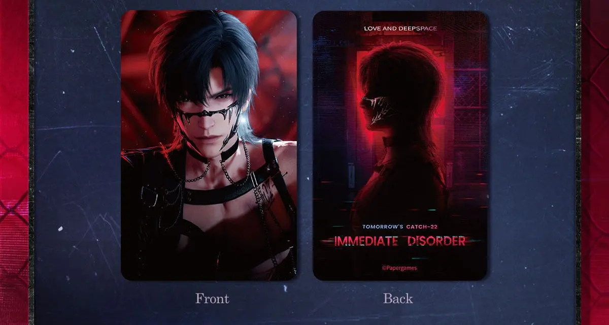 Zayne Mini Card - Immediate Disorder Love And Deepspace Zayne Mini Card Immediate Disorder Content 2