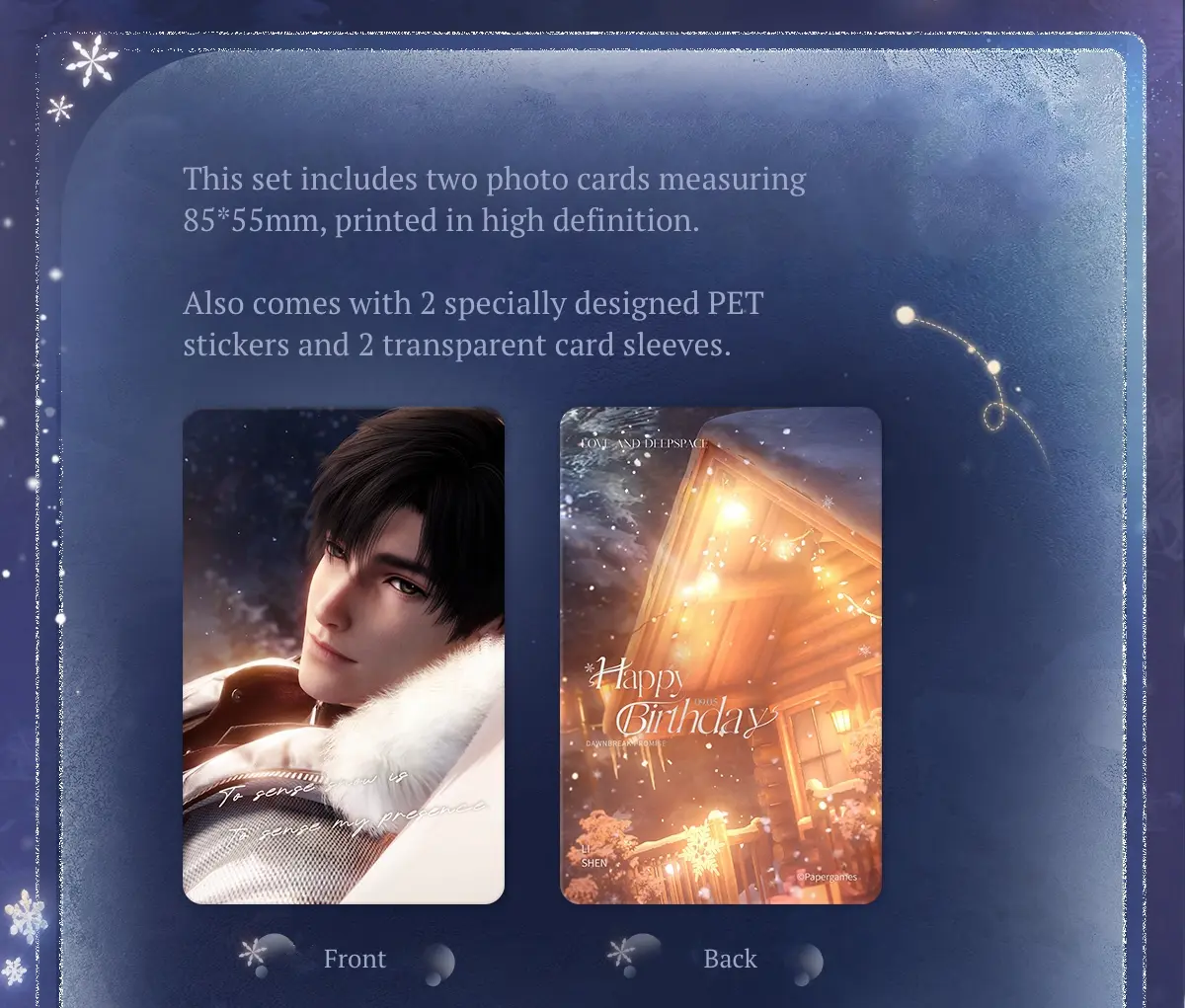 Zayne Mini Card - Zayne Birthday 2025 Love And Deepspace Zayne Mini Card Zayne Birthday 2025 Content 1
