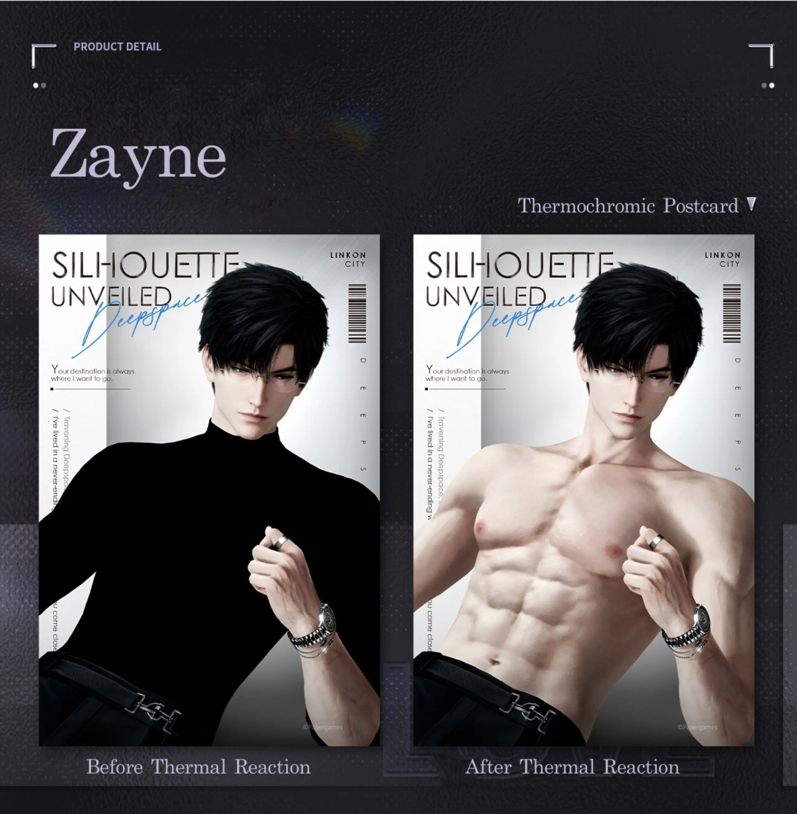 Zayne Peel Off Photo Card - Blazing Portrait Love And Deepspace Zayne Peel Off Photo Card Blazing Portrait Content 4