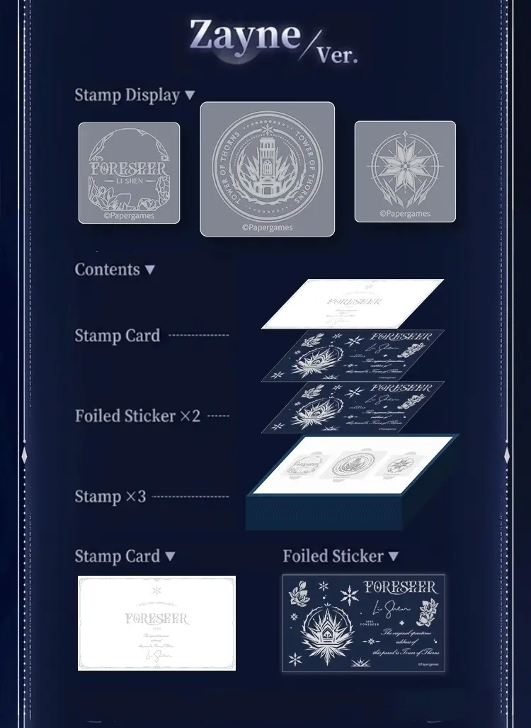 Zayne Stamp Set - Echoes Of The Past Love And Deepspace Zayne Stamp Set Echoes Of The Past Content 3